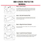 HD screen protector manual with step-by-step installation instructions