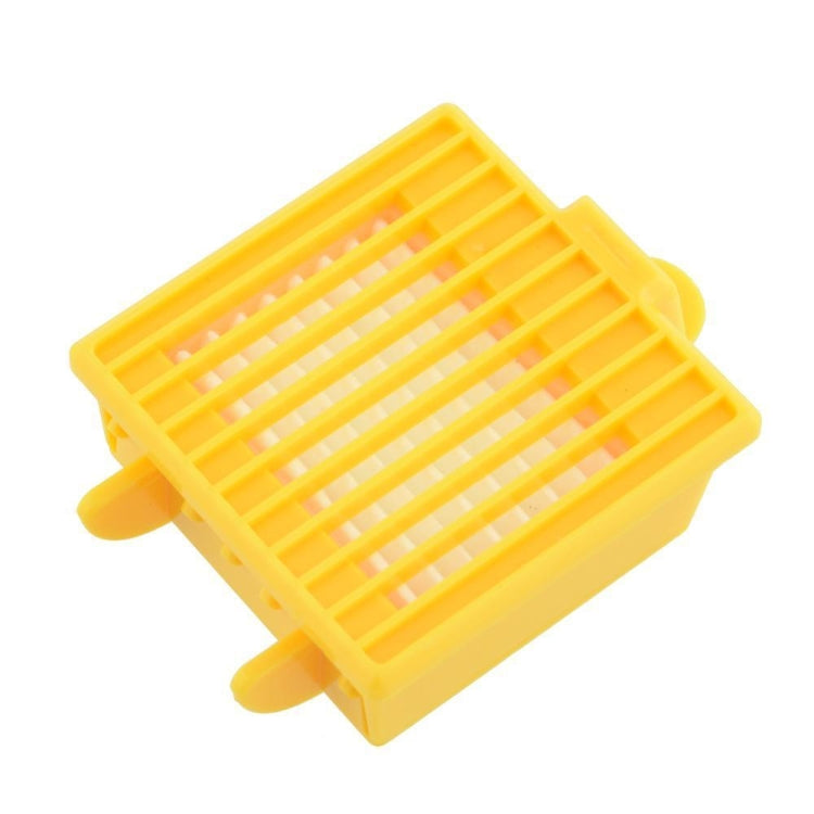 10-pack HEPA vacuum filter, yellow frame with grid-style filter surface and mounting tabs