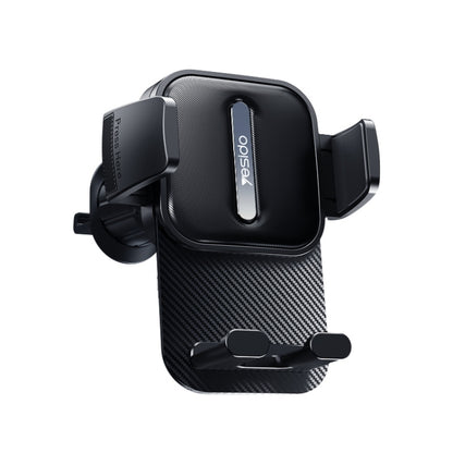 Yesido car air vent phone holder with rotatable mount, carbon-fiber back panel