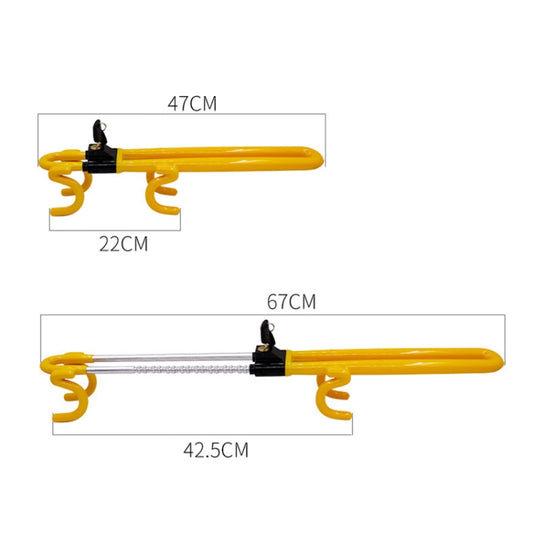 Car Steering Wheel Anti-Theft Lock Retractable Self-Defense Lock