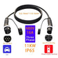 EV charging extension cable, Type 2 plugs for 480V 16A three-phase use