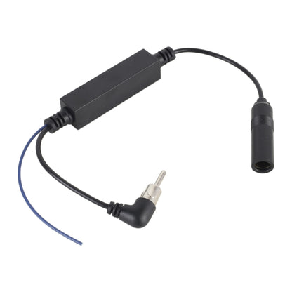 Car FM antenna signal amplifier booster with power and output connectors