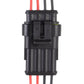10pcs 3P Car Waterproof Plug Car Connector Plug-In, Length：10cm, 4P