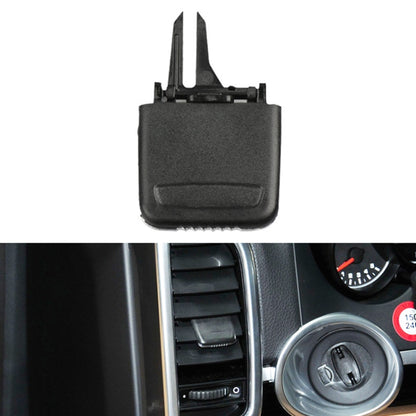 Car air conditioning outlet paddle, dark gray/black with mounting clips