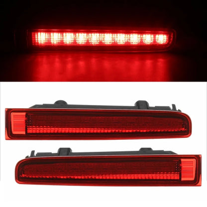 LED high-mount brake light bar, red lens with black mounting tabs