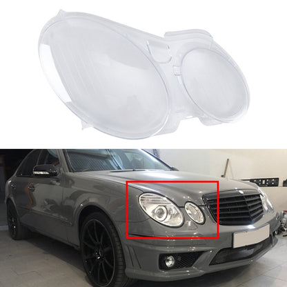 Right-side headlight with clear protective cover installed