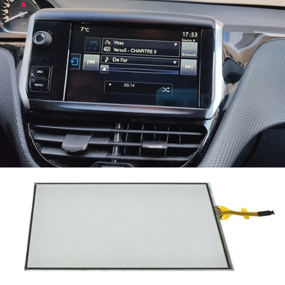 Car center dashboard touchscreen display with surrounding frame