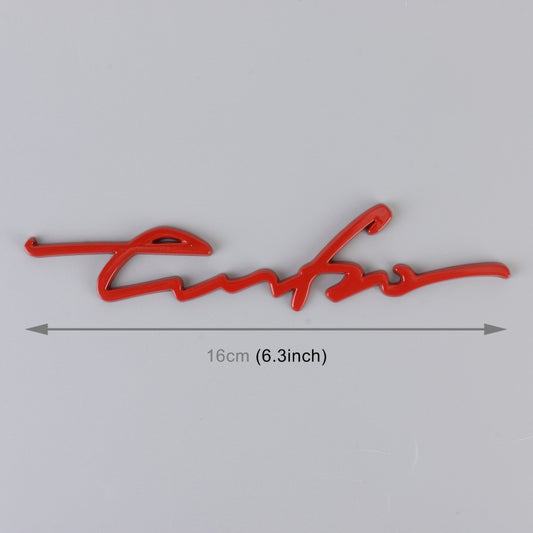 Car Personalized Aluminum Alloy Decorative Stickers, Size: 16x3.5x04cm