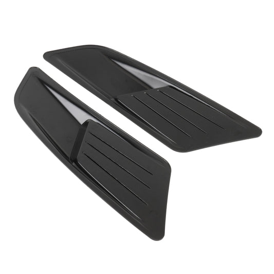 HD-713 1 Pair Car Hood Decorative Stickers Fender Air Vents Sticker, Black