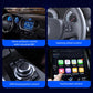Car control unit with MIC voice control, steering wheel, OEM knob, and touchscreen