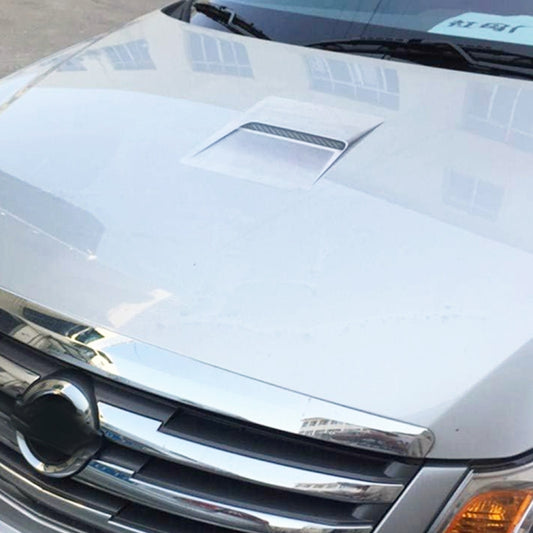 Car hood fake vent decorative sticker with mesh grille detail