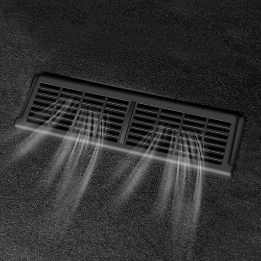 Under-seat air outlet protective cover, black vent grille, single piece