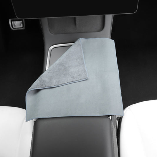 For Tesla General Car Microfiber Towel Cleaning Rag, Style: No LOGO, Size: 30 x 30cm, No LOGO
