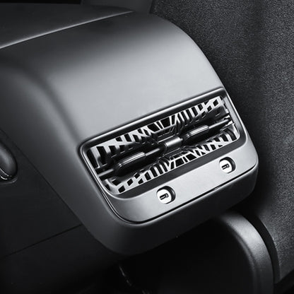 Rear air conditioning outlet protective cover, dark gray grille insert