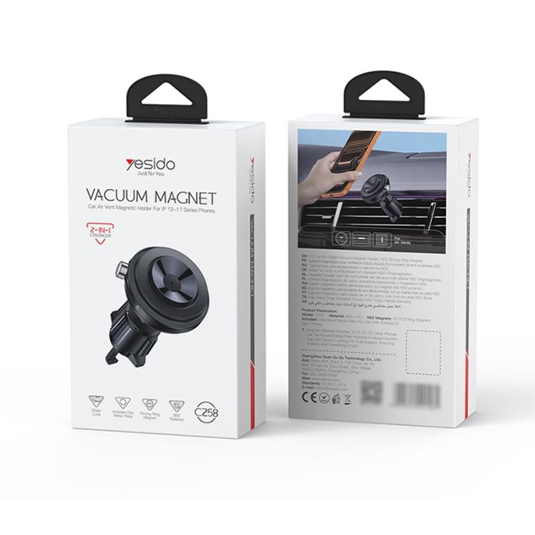 Car air vent magnetic phone holder retail box with vent mount product image