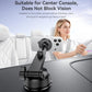 Car phone holder with vacuum suction cup, magnetic mount, and clamp arm, black
