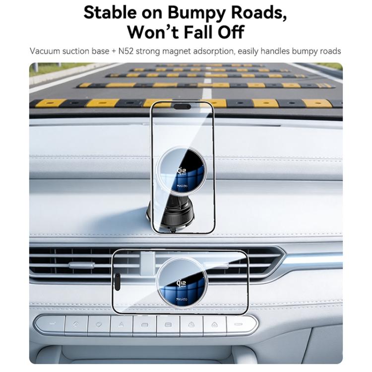 Yesido C326 15W magnetic car wireless charger holder with vent clip mount