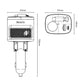 Yesido Y76 car cigarette lighter charger with USB-A and USB-C ports, retractable Type-C cable