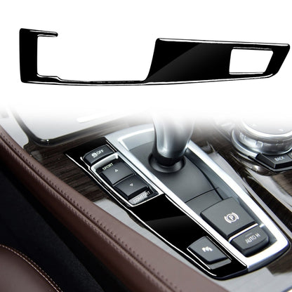 Car Left Drive Gear Panel Single Key Decorative Sticker for BMW Series 5 F10 2011-2017, For Series 5 F10 Single Key, Left Drive