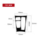 Black gear panel decorative sticker set with installation size diagram
