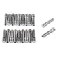 Chrome wheel stud extension adapter bolts set, with two loose bolts