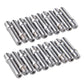 Chrome wheel stud extension adapter bolts set, multiple threaded studs