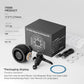 Black car air-vent magnetic phone holder with cooling fan and aromatherapy accessories