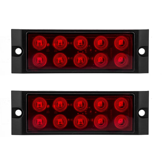 2pcs Car / Truck 10LEDs Side Marker Indicator Lights Bulb Lamp, MK-017(Orange), MK-017 (Red), MK-017 (White)