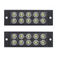 White 10-LED side marker indicator light, rectangular black housing with 10 round LEDs