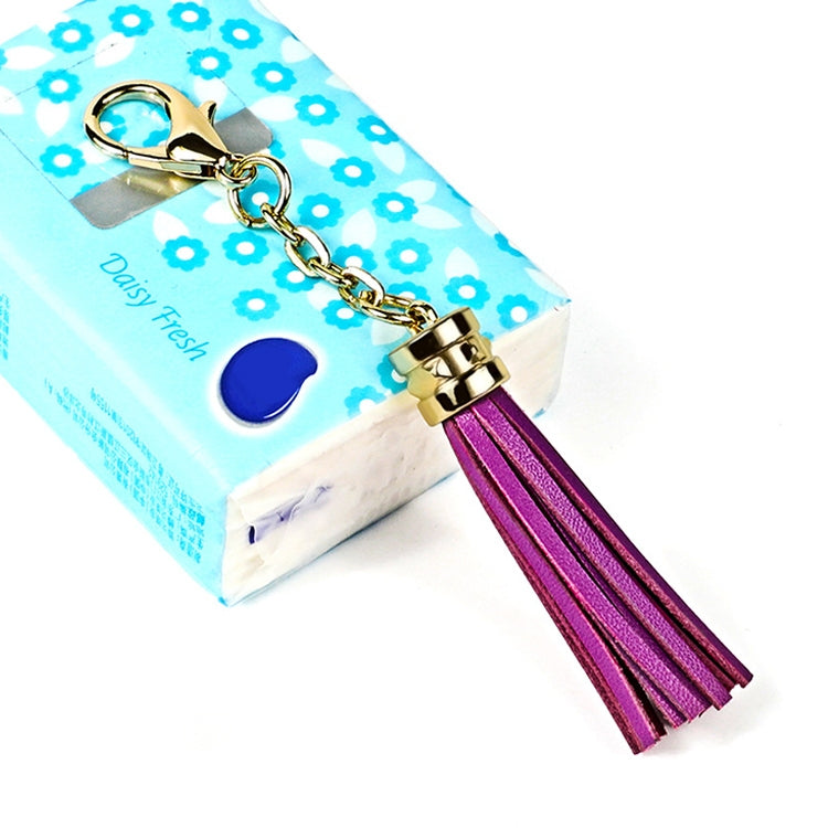 LS01 Tassel Zinc Alloy Keychain Car Hanging Bag Pendant