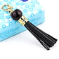 LS02 Cowhide Tassel Keychain Car Hanging Bag Pendant