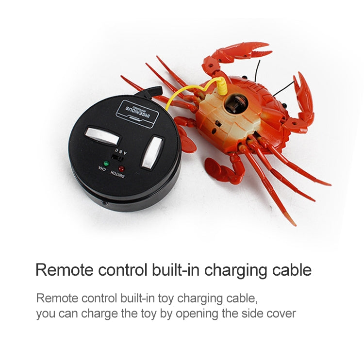 9995 Infrared Sensor Remote Control Simulated Crab Creative Children Electric Tricky Toy Model, Crab(Green), Crab(Yellow)