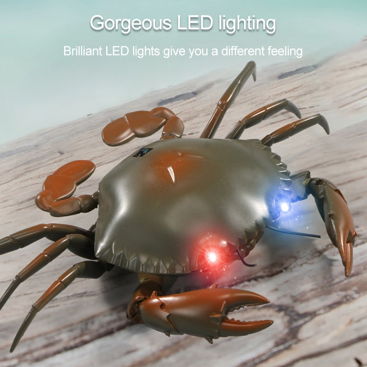 9995 Infrared Sensor Remote Control Simulated Crab Creative Children Electric Tricky Toy Model, Crab(Green), Crab(Yellow)