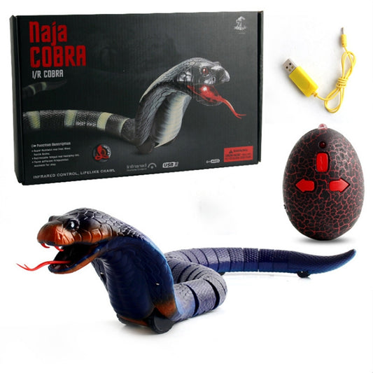 8808B Infrared Sensor Remote Control Simulated Cobra Creative Children Electric Tricky Toy Model, Cobra