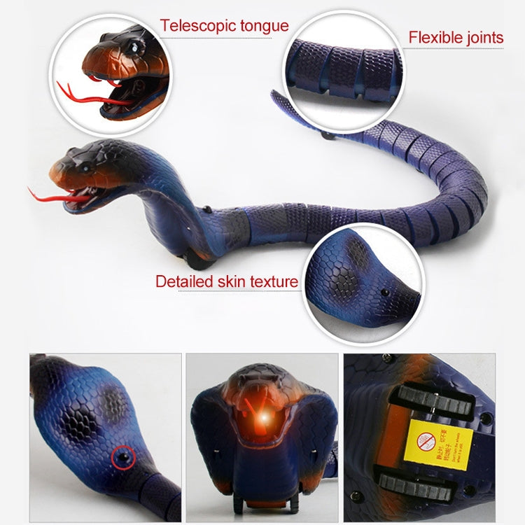 8808B Infrared Sensor Remote Control Simulated Cobra Creative Children Electric Tricky Toy Model, Cobra