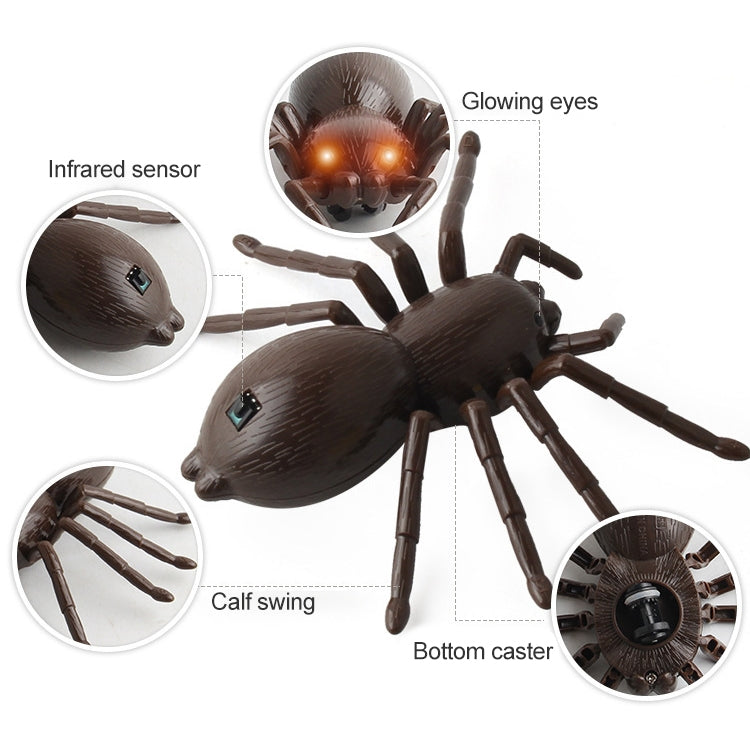 9915 Infrared Sensor Remote Control Simulated Spider Creative Children Electric Tricky Toy Model, Spider