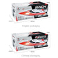 Red and white remote control racing boat in retail box packaging