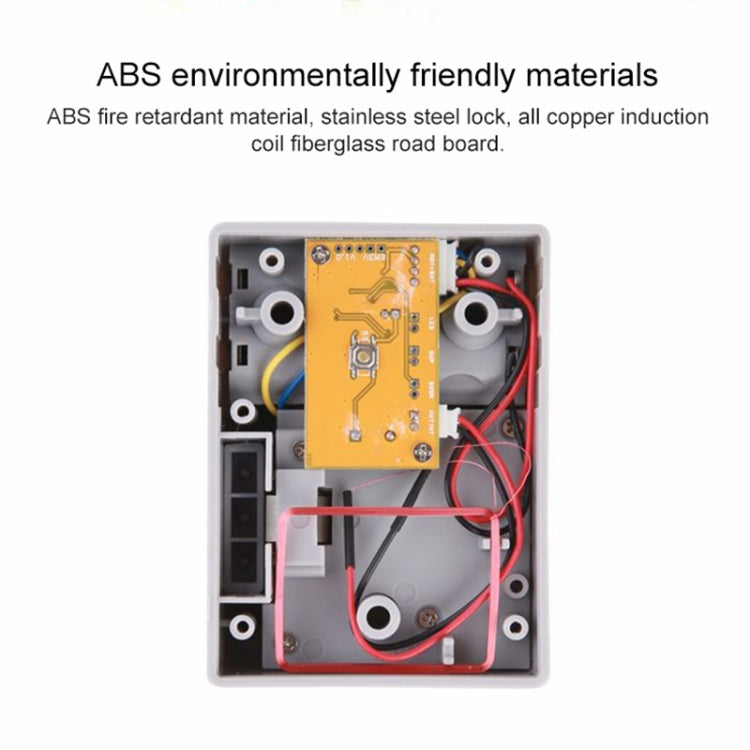 Induction lock interior electronics with circuit board inside white housing