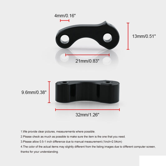 OT243 2 PCS Aluminum Alloy Window Latch Hinge Pivot for 95-04 Tacoma 00-06 Tundra Rear Quarter BL, OT243