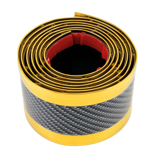 Universal Electroplate Carbon Fibre Car Door Threshold Decoration Strip Decorative Sticker, Size : 3CM x 2M, 3CM x 2M (Gold), 3CM x 2M (Red), 3CM x 2M (Silver)