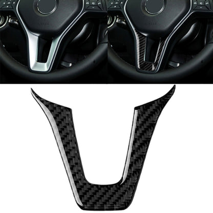Carbon fiber steering wheel decorative sticker, V-shaped insert pieces