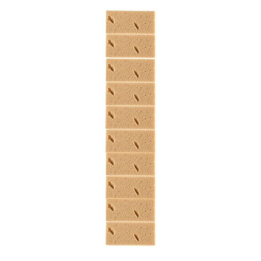 Car Care Wear-resistant Brown Soft Sponge Car Wash Cleaning Pad((Khaki), 5 PCS Wash Cleaning Pad((Khaki)