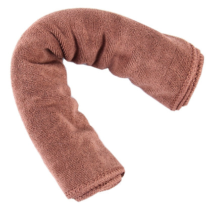 Thick velvet washcloth towel, mauve brown, 60 x 33 cm