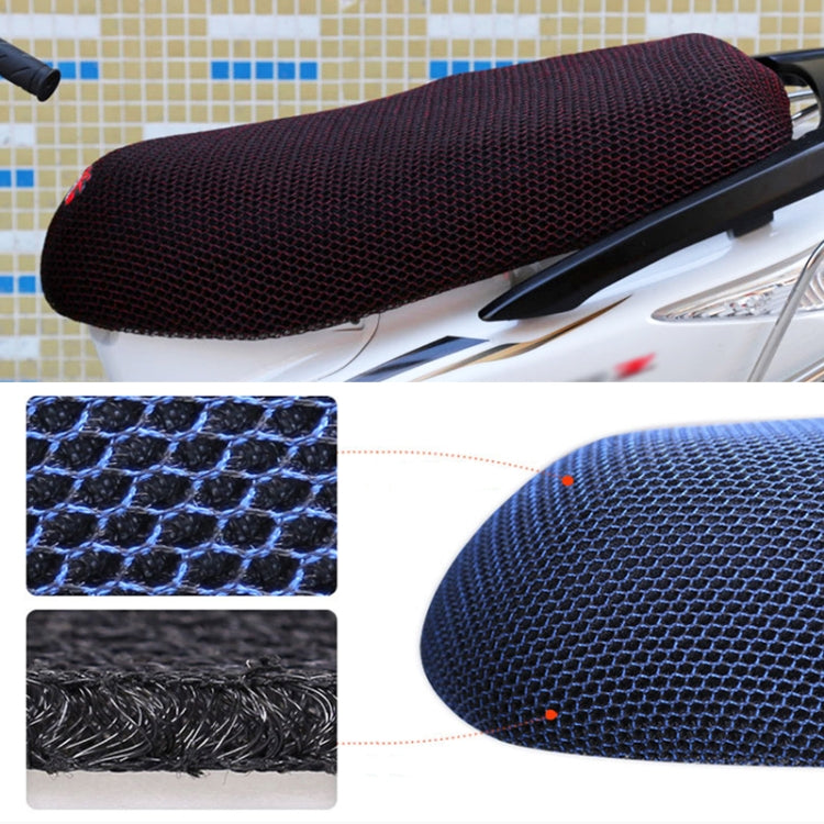 Waterproof scooter seat cover, burgundy textured mesh weave with honeycomb pattern