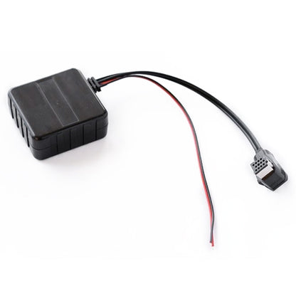 Car wireless Bluetooth module with AUX audio adapter cable, black box and connector leads
