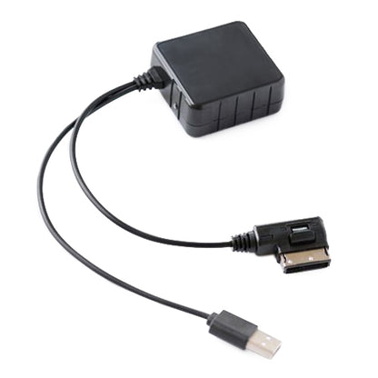 Car Bluetooth audio wiring harness module with USB plug and multi-pin connector cable