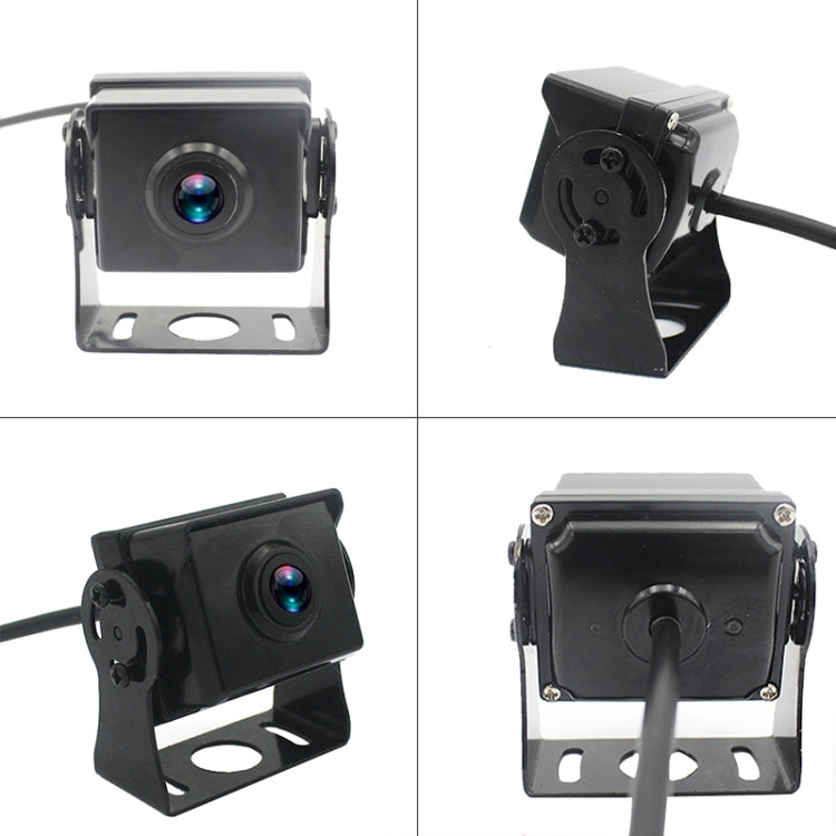Four black AHD cameras with bracket mounts and blue-tinted lenses