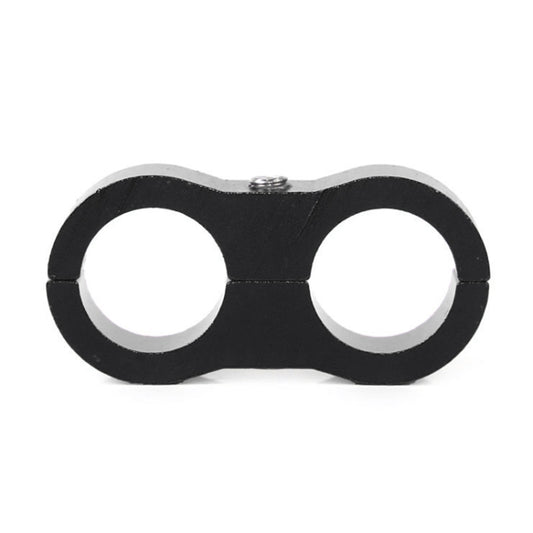 AN4 Automotive 2-hole High Pressure Tubing Fixing Clip Car Tubing Clamp Aluminum Alloy Clip Tubing Separator, Random Color Delivery , AN4