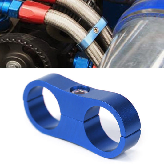 AN4 Automotive 2-hole High Pressure Tubing Fixing Clip Car Tubing Clamp Aluminum Alloy Clip Tubing Separator, Random Color Delivery , AN4