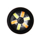 3157 LED bulb lens close-up showing multi-color multi-LED segments